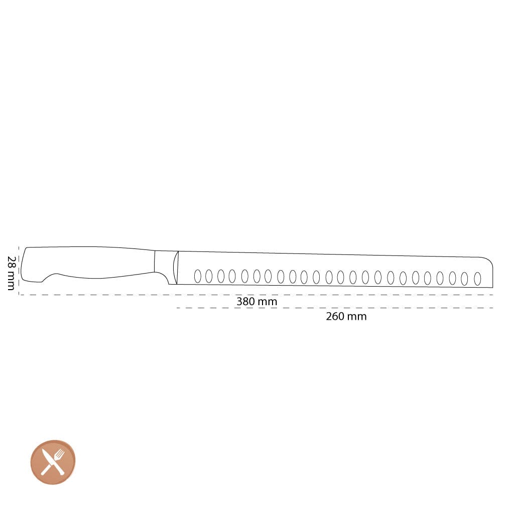 Zwilling - 4 Star Hammes met kuiltjes 260 mm Zwilling