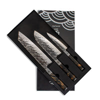 Ame - Japanse 3 delige messenset Rain Pattern Messensets Satake