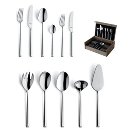 Amefa - Ventura 78-piece Cutlery Set 12 People - Silver Amefa - Ventura 1924 78-pc Cutlery set in wooden canteen Amefa