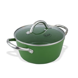 Cook & Pan - Go Green Cooking pan 24 cm with glass lid By C&P - Go Green Kookpan 24 cm met glazen deksel Kookpan By C&P