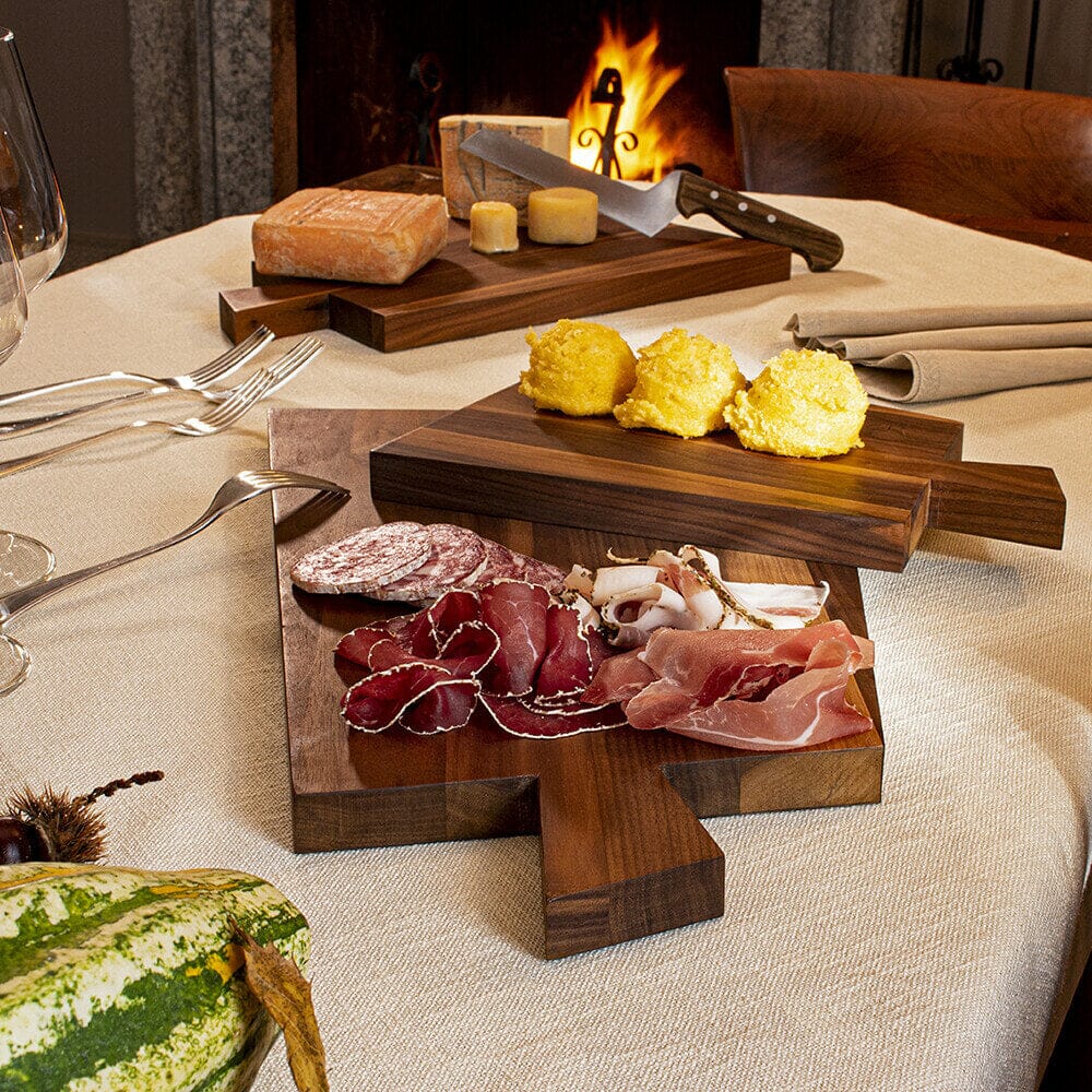 Italiaanse Snijplank Walnotenhout - 30 x 20 x 2 cm Houten snijplank Artelegno