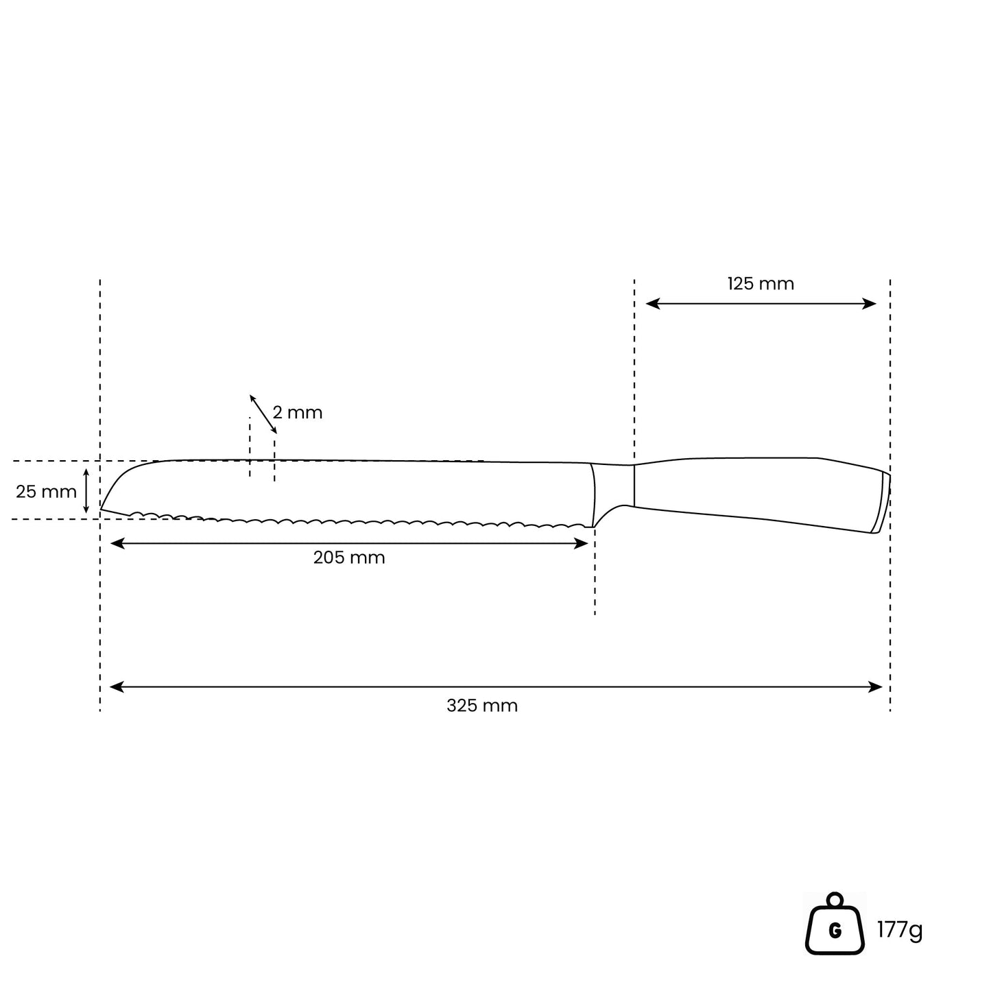 Japanse Damascus Print Series - Broodmes Keukenmessen Shinrai Japan