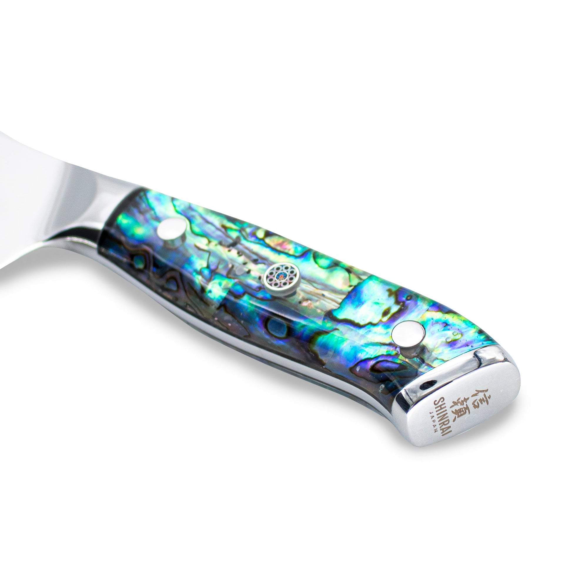 Parelmoer Jewels Damascus Nakiri mes 17 cm Shinrai Japan