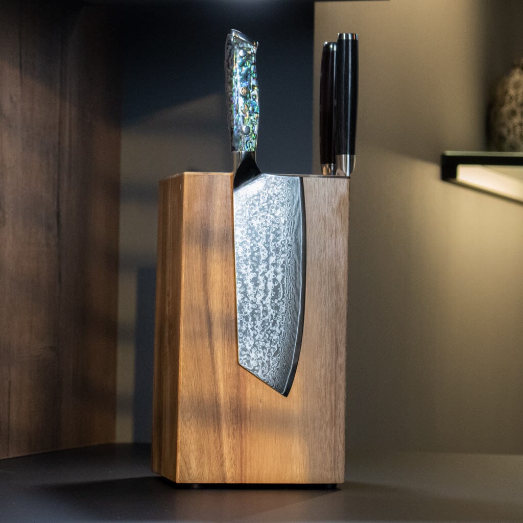 Parelmoer Jewels Damascus Nakiri mes 20 cm Shinrai Japan