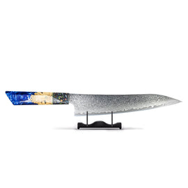 Bijoux Epoxy Saphir - Couteau de Chef Damas 23 cm - Edition Spéciale Bezig met laden...