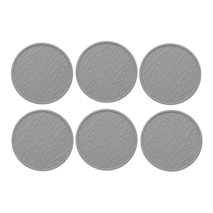 Tools2Cook - Silicone Coaster Set (7 pieces) Nutmeg Gray