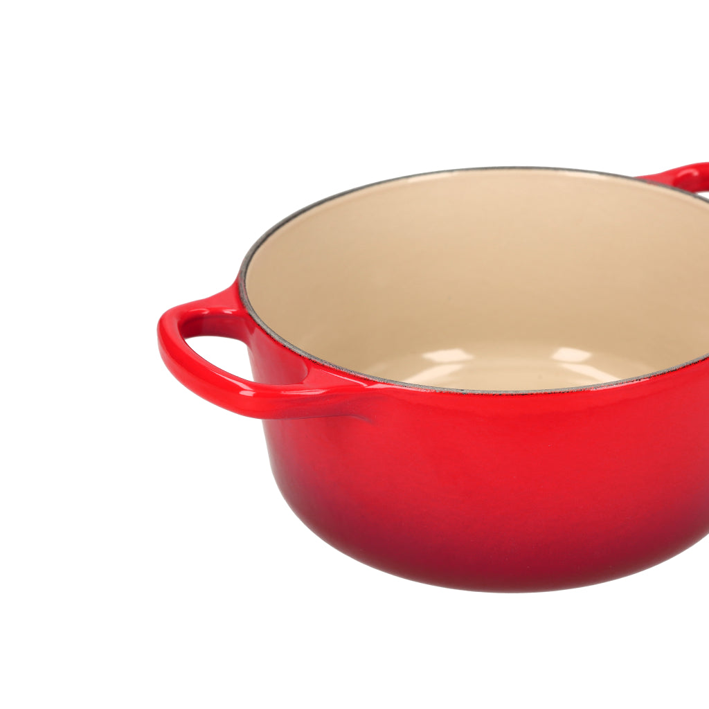 LeCreuset - Roast- / Stew pan Signature round Cherry red 24cm 4.2l