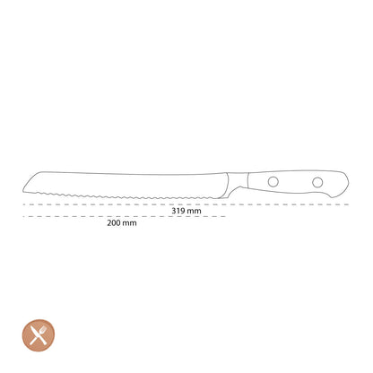 Wusthof - Classic Bread Knife With Wave Edge 20 cm