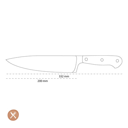 Wusthof - Classic Color Chef's Knife 20 cm Pink Himalayan Salt