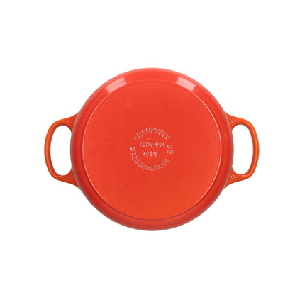 LeCreuset - Rôti- / Faitout Signature rond Orange-rouge 24cm 4.2l