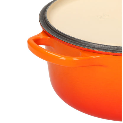 LeCreuset - Rôti- / Faitout Signature rond Orange-rouge 24cm 4.2l