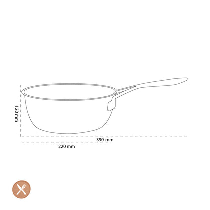 Demeyere - Industry 5 Conical sauté pan 20 cm