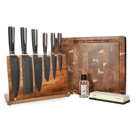 Shinrai Knives - Hammered Stainless Steel Mega Bundle - All you need