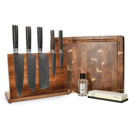 Shinrai Knives - Hammered Damask BR Mega Bundle - All you need