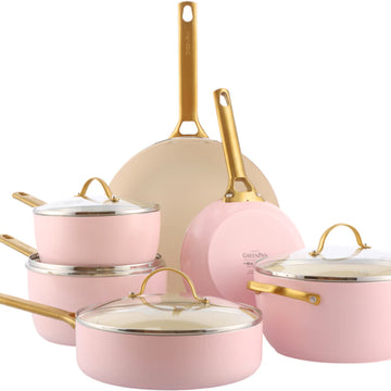 GreenPan - Padova Blush Pink 10-piece Pan Set