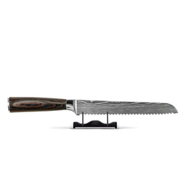 Shinrai Knives - Damascus Print Bread Knife 20 cm
