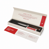 Shinrai Knives - Ensemble de 2 couteaux imprimés Damas - Couteau de chef + Couteau d'office