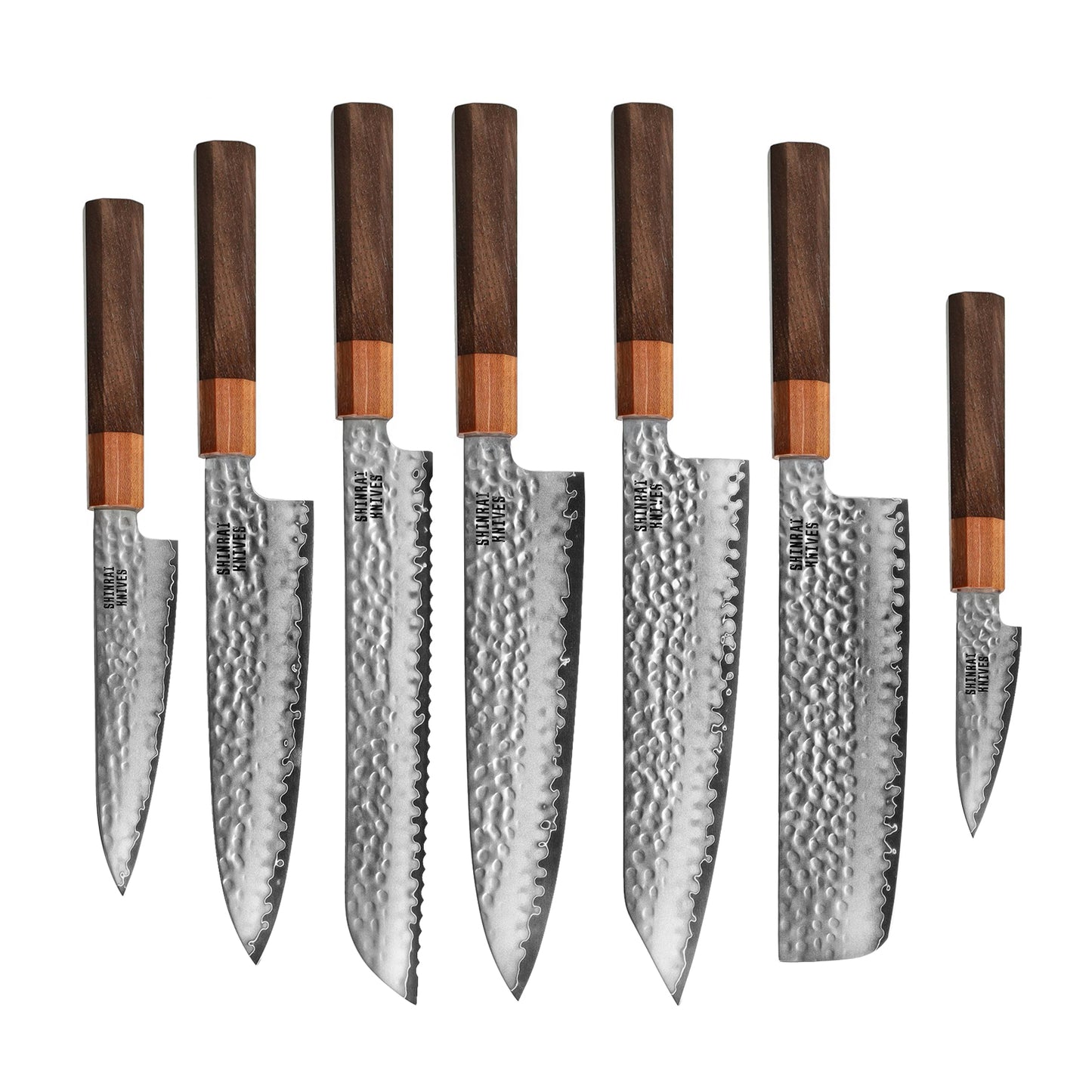 Shinrai Knives - Kigami Exclusive Damascus 7-piece knife set