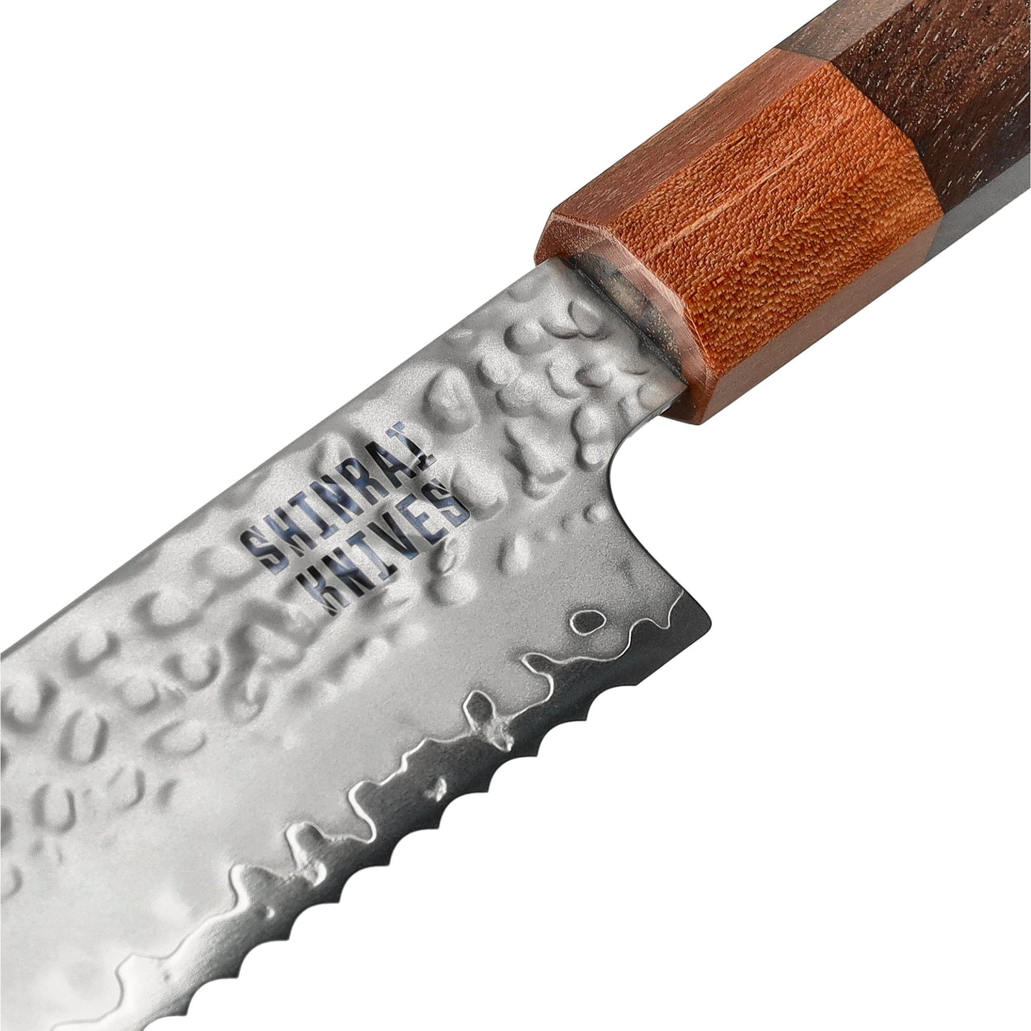 Shinrai Knives - Kigami Exclusive Damascus Bread Knife 20 cm