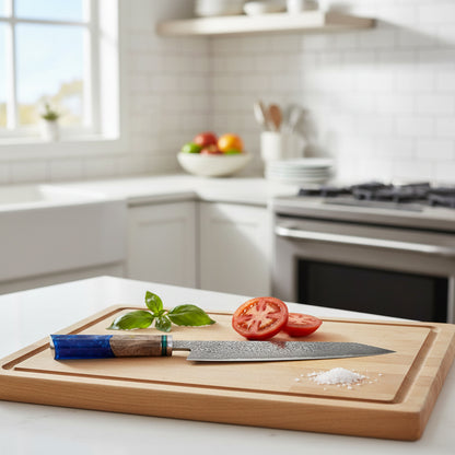 Saphir Octogone Damas Kiritsuke 23 cm - Edition Spéciale