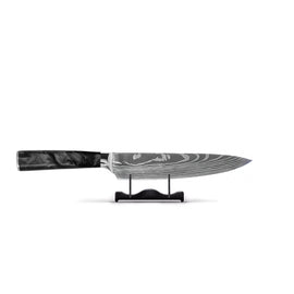 Shinrai Knives - Damascus Print Epoxy Onyx Chef's Knife 20 cm