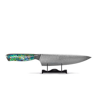 Shinrai Knives - Mother of Pearl Jewels Damascus Chef's Knife 20 cm