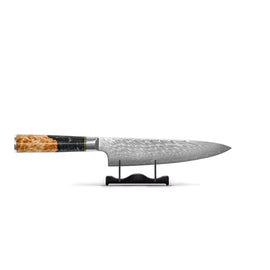 Shinrai Knives - Epoxy Onyx Damascus Chef's Knife 20 cm