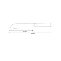 Shinrai Knives - Hammered Damask BR Santoku knife 18 cm