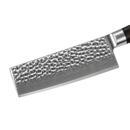 Shinrai Knives - Hammered Damask BR Nakiri knife 18 cm