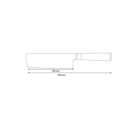 Shinrai Knives - Hammered Damask BR Nakiri knife 18 cm