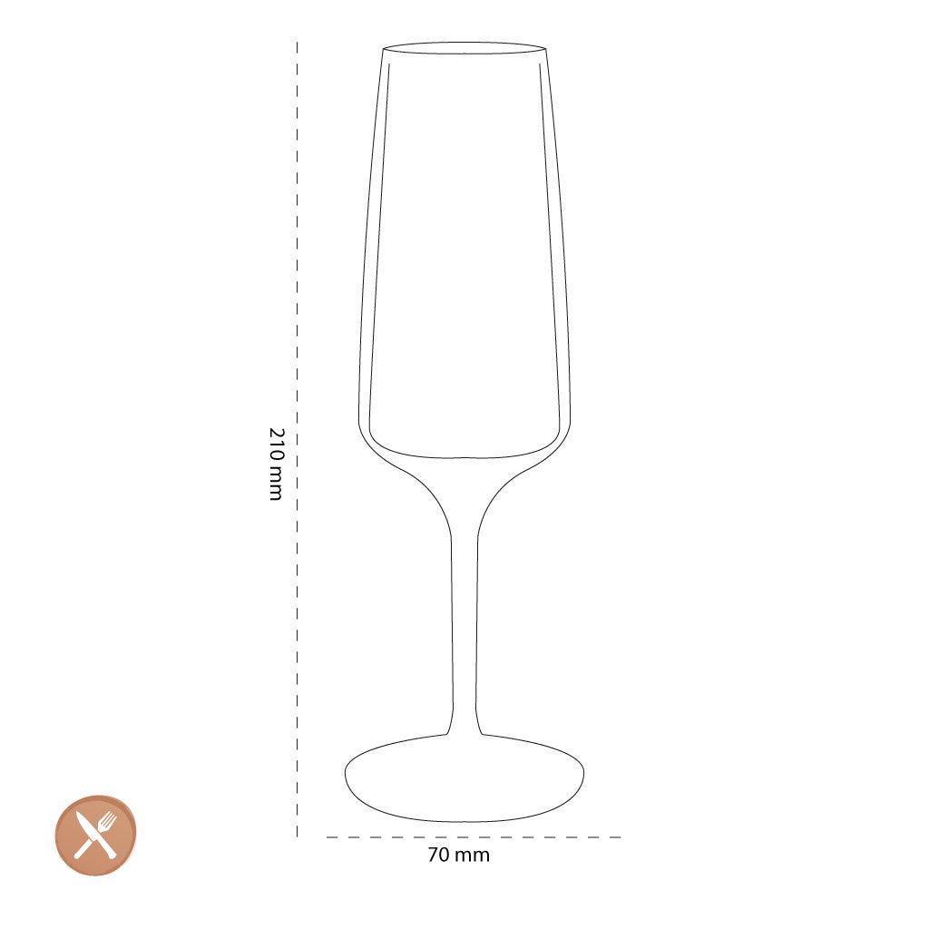 Leonardo - CESTI Champagne Glasses 240ml - Pack of 6