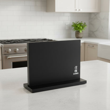 Shinrai Knives - Magnetic Knife Block Double Sided - Black