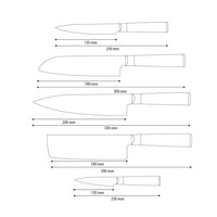 Shinrai Knives - Hammered Damask BR 5-Piece Knife Set