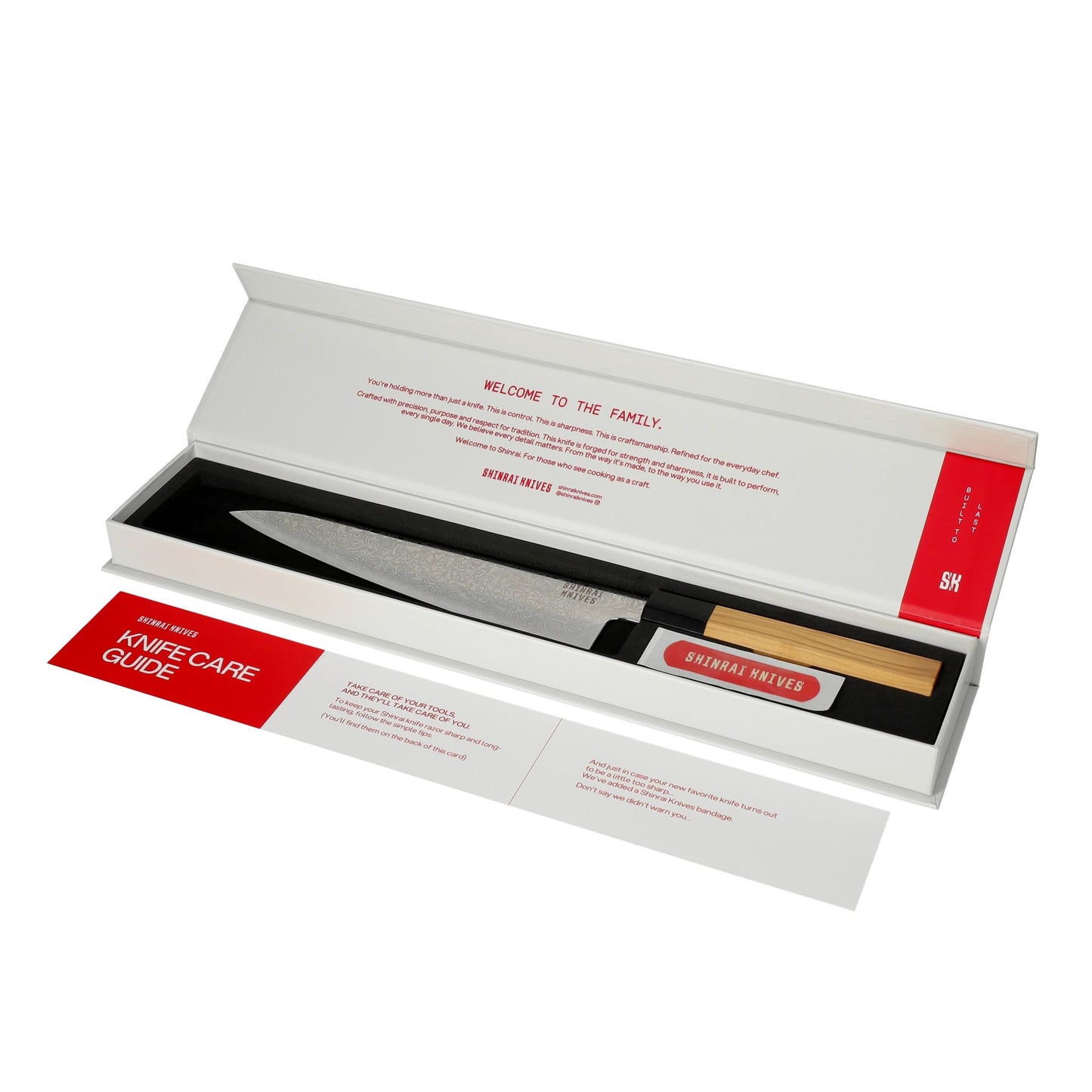 Shinrai Knives - Takumi Kaza 7-piece Damascus Knife Set