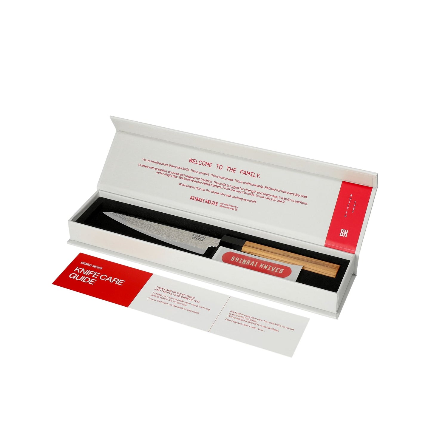 Shinrai Knives - Takumi Kaza 7-piece Damascus Knife Set