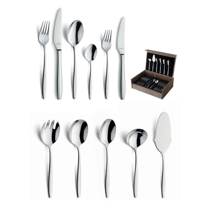 Amefa - Florence - Coffret de couverts 24 pièces pour 6 personnes, finition brillante, présenté dans un luxueux coffret.