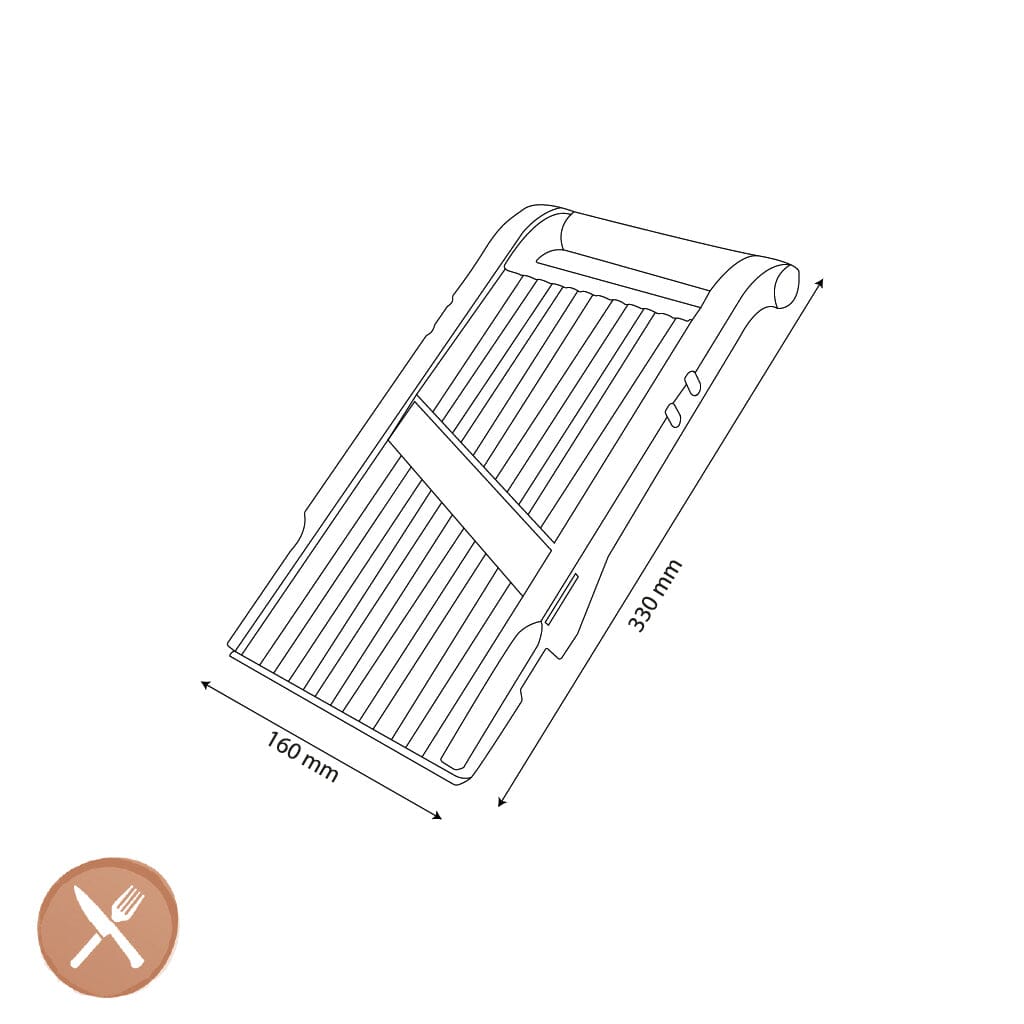 Benriner - Japanse Mandoline Jumbo 12 cm met 1 mes Mandoline Benriner 