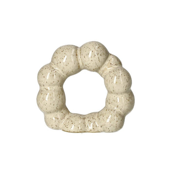 BYON - Ronds de serviette Porto - Beige - Lot de 4