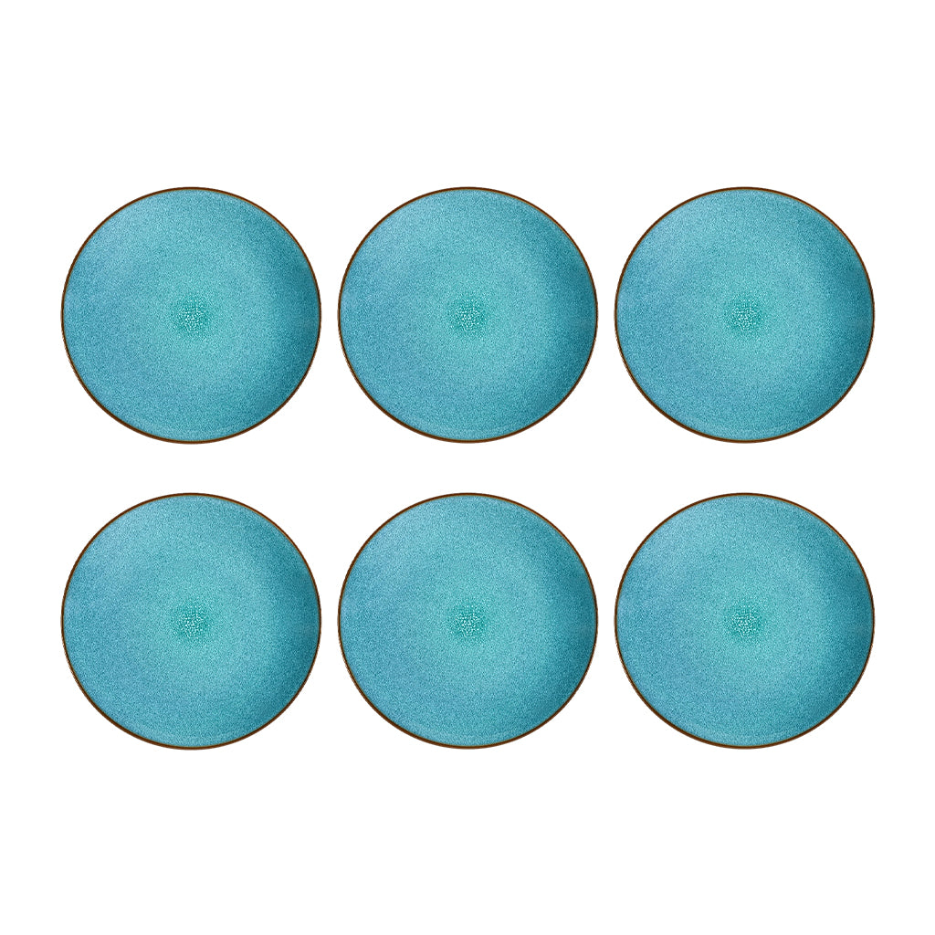 Medard de Noblat - Feeling Turquoise Dessert Plate 21 cm (set of 6)