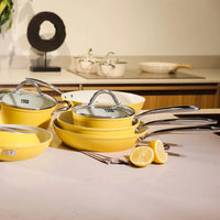 Cook & Pan - Sunny Side Koekenpannenset 3-delig Pannenset Cook & Pan 