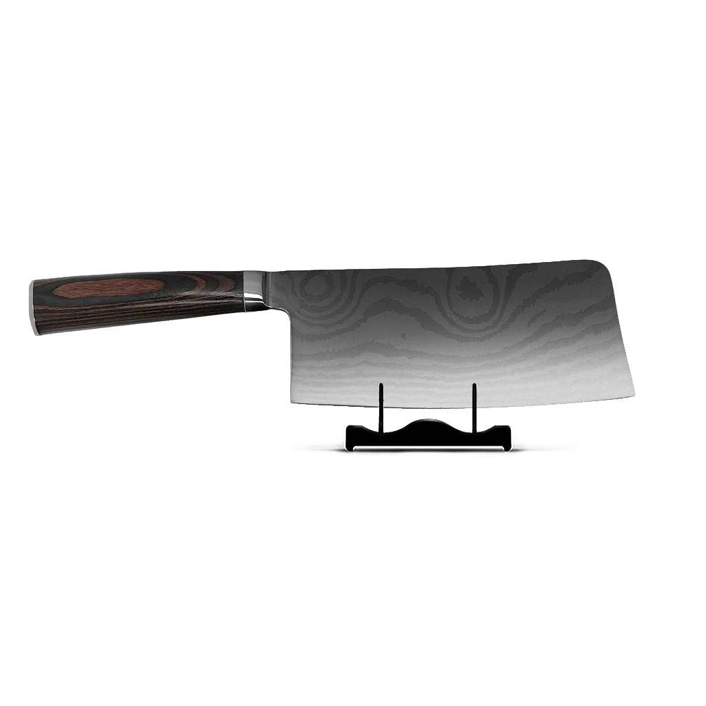 Shinrai Japan - Couteau de chef chinois imprimé Damas 18 cm