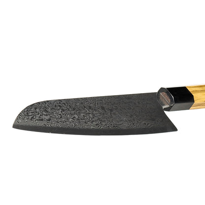 Shinrai Japon - Couteau Santoku Takumi Kaza Damas 18 cm