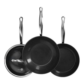 GreenPan - Barcelona Pro 4-delige Pannenset 24/24/28 cm - koekenpan + stoofpan met deksel + wokpan Pannenset GreenPan 