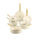 GreenPan - Padova Cream White 10-piece pan set