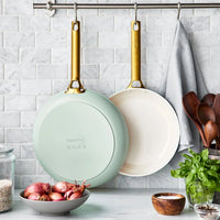 GreenPan - Padova Smokey Blue/Mint Green 4-delige Koekenpannenset 20/26/28 cm Pannenset GreenPan 
