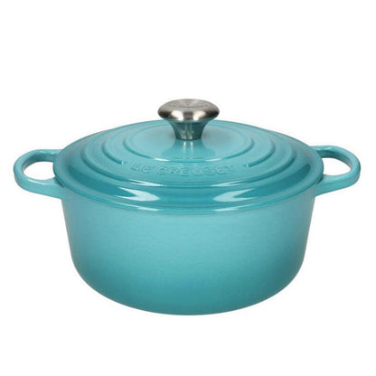 LeCreuset - Rôti- / Faitout Signature rond Bleu Caraïbes 24cm 4,2l