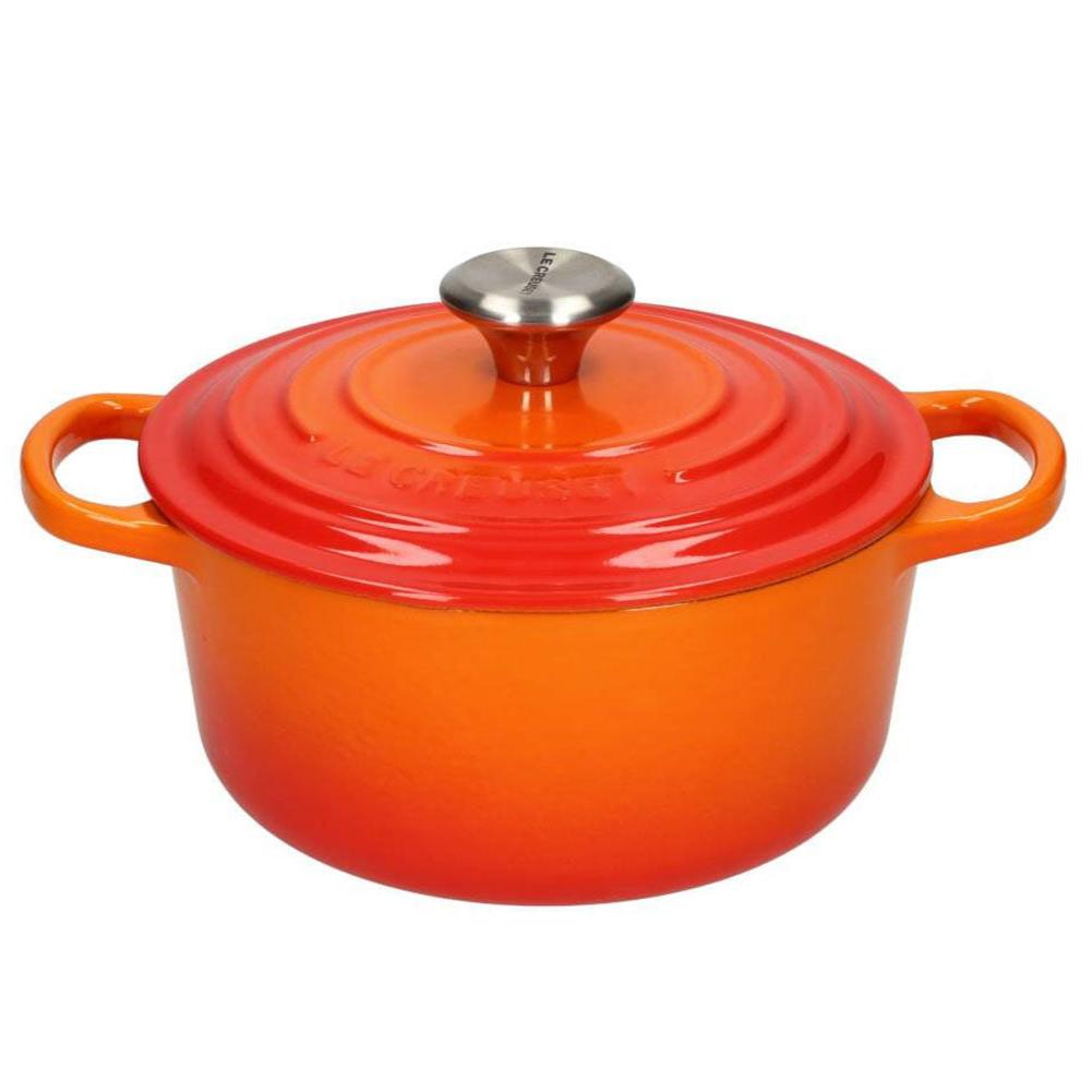 LeCreuset - Roast- / Stew pan Signature round Orange-red 24cm 4.2l