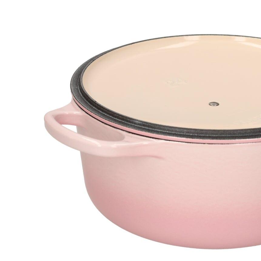 Le Creuset - Braad- / Stoofpan Signature rond Shell Pink 24cm 4,2l Le Creuset 