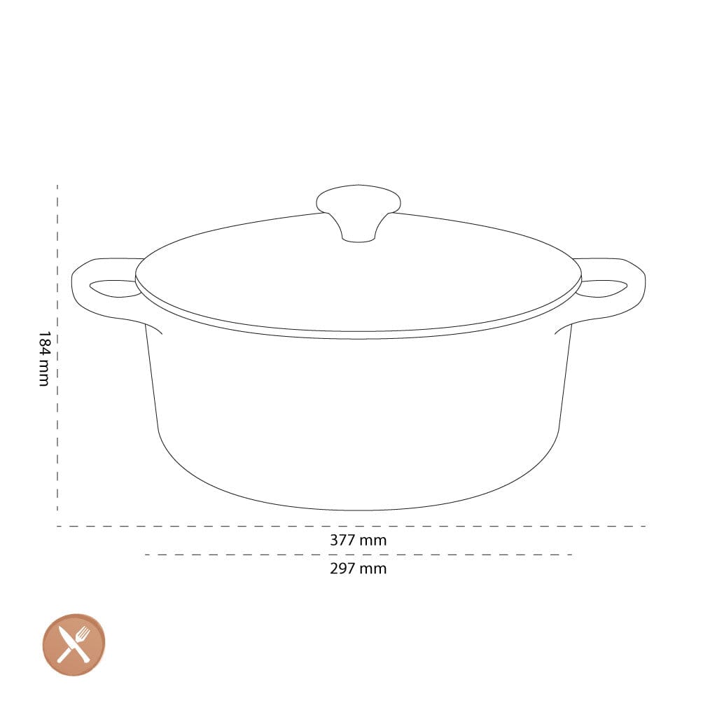 Le Creuset - Braadpan Signature rond Kersenrood 28cm 6,7l Le Creuset 