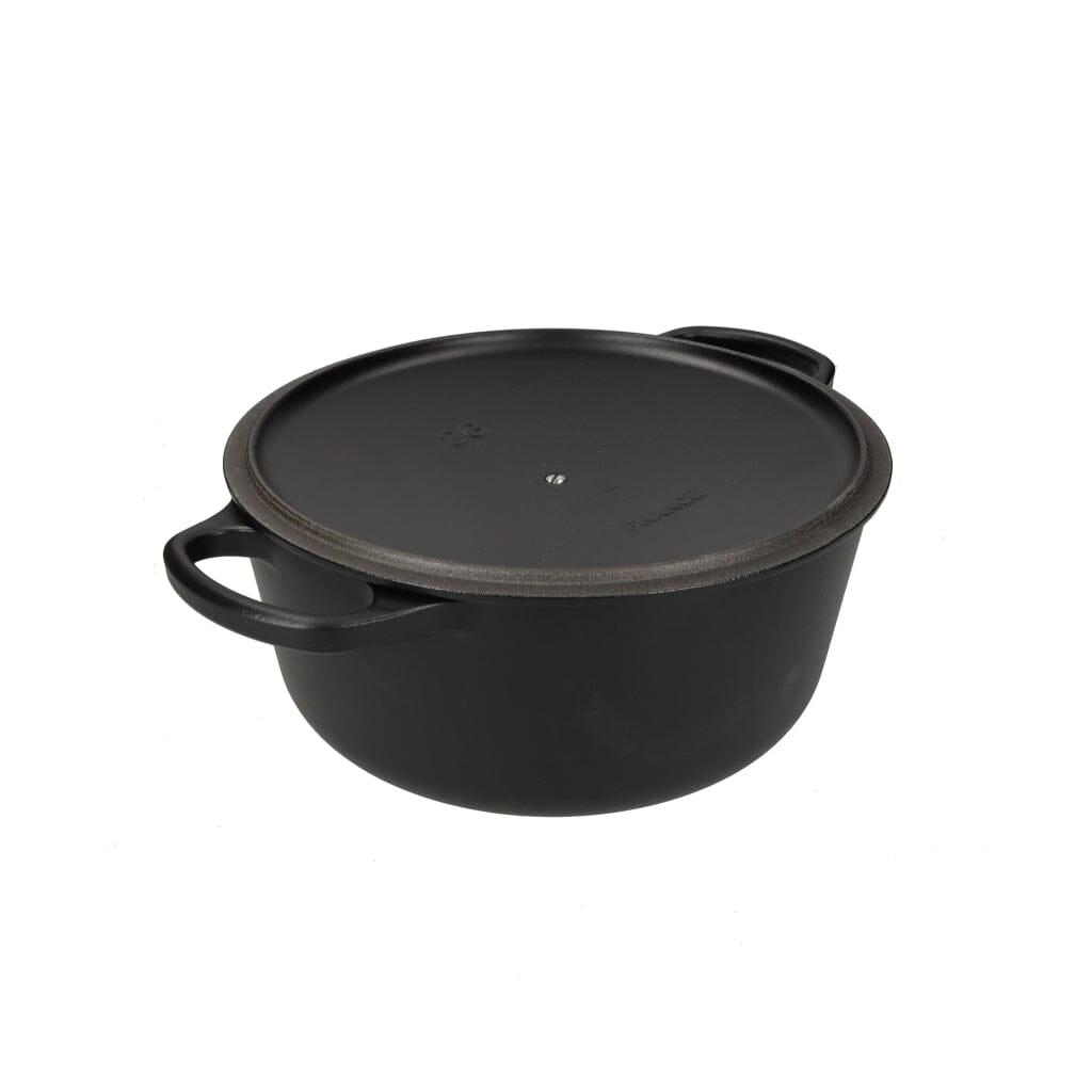 Le Creuset - Braadpan Signature rond Mat Zwart 26cm 5,3l (zwart interieur) Le Creuset 